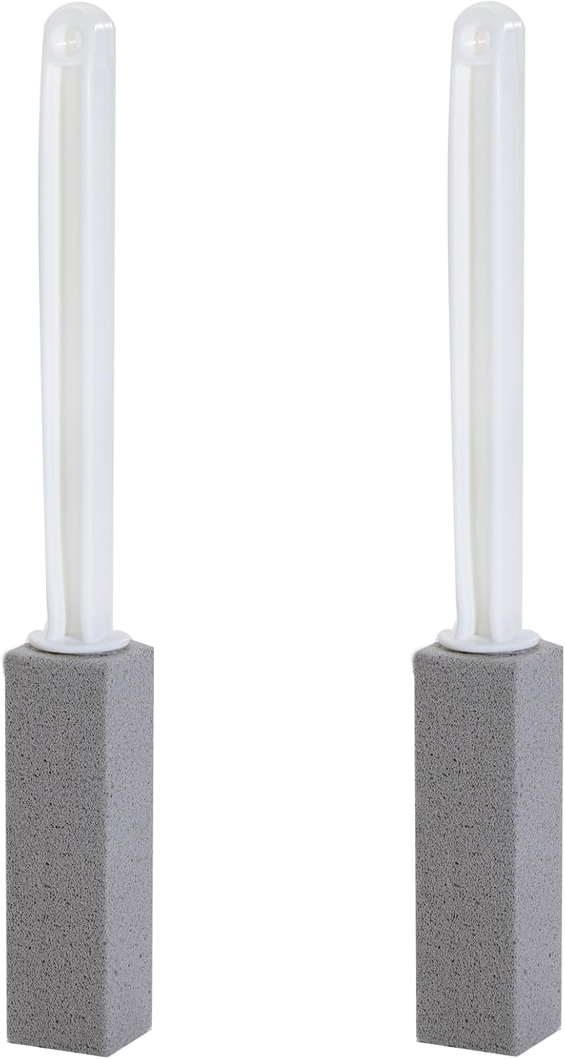 ARZQUT 2 Packs Pumice Cleaning Stone with Extra Long Handle, Pumice Stone for Toilet Bowl Cleaning for Cleaning Toilets, Bathtubs, Grills, Swimming Pools, Sinks - Image 1